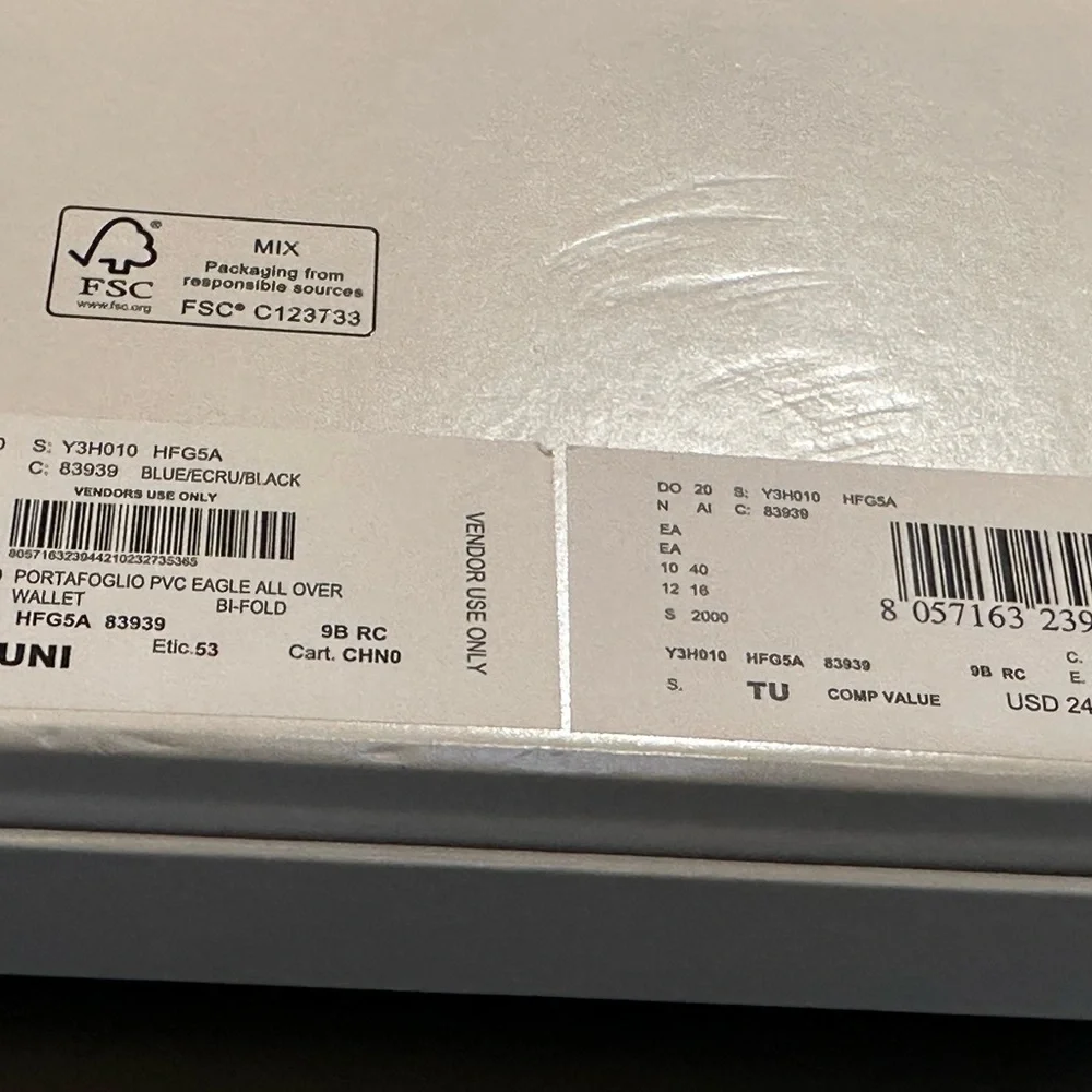 Emporio Armani All-over Eagle Wallet